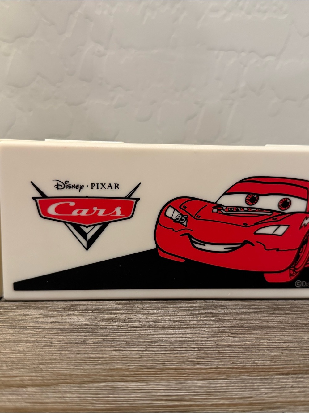 RaRE Disney Cars Lightning McQueen White and Red Pencil Case